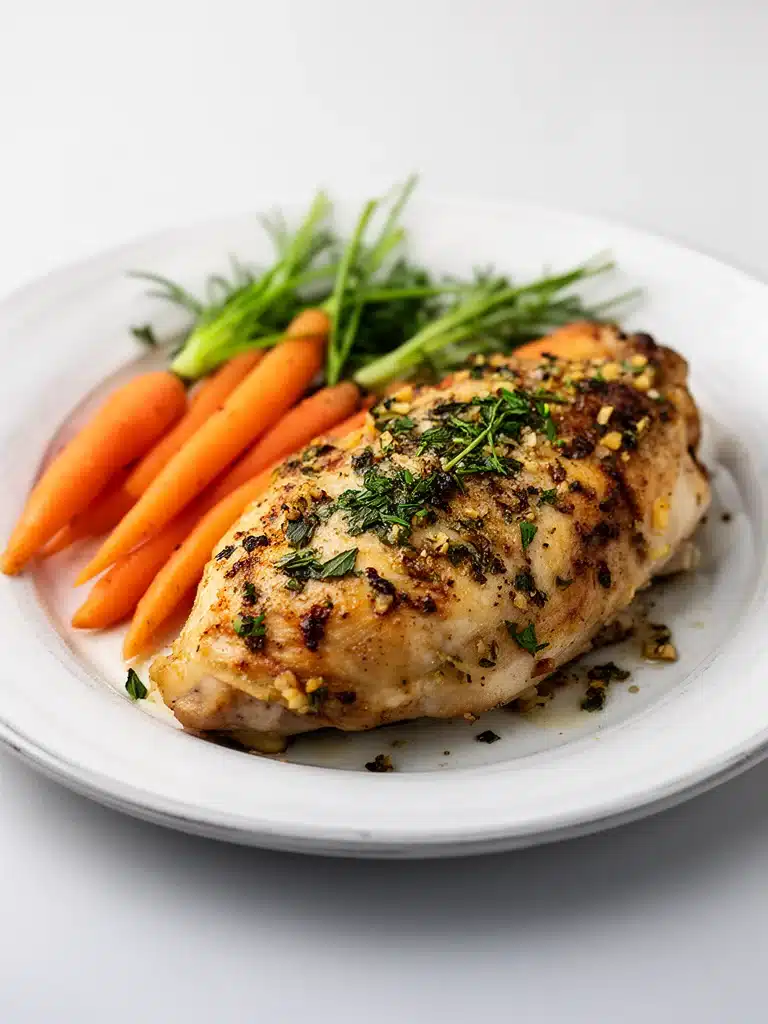 Garlic Herb Chicken & Carrot Plate