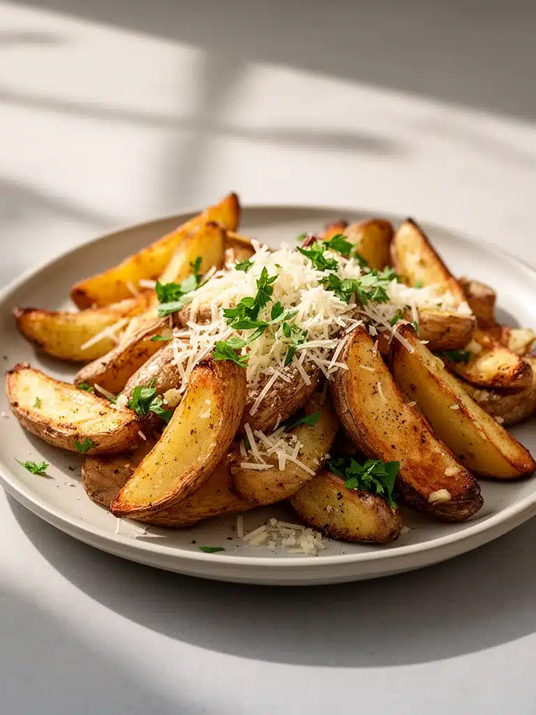 Garlic Parmesan Potato Wedges