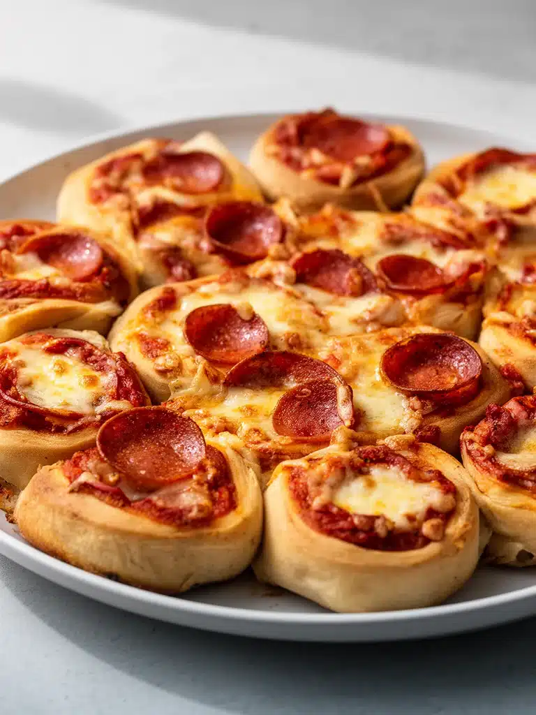 High Protein Pepperoni Pizza Rolls