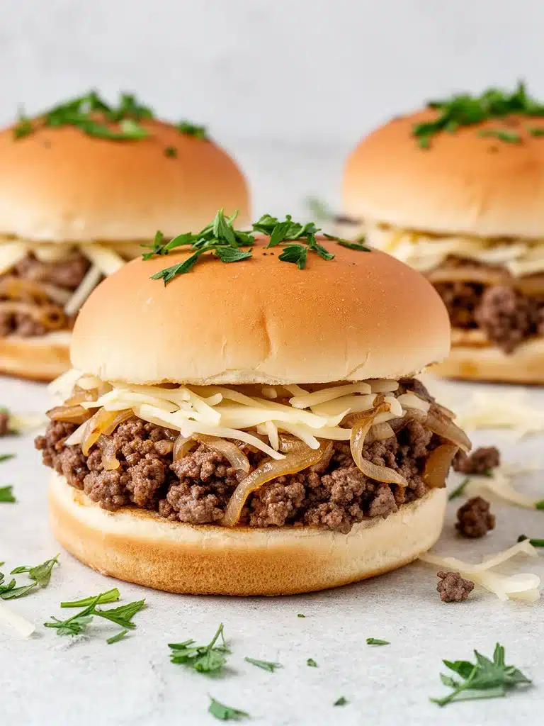 Irresistible French Onion Beef Sloppy Joes