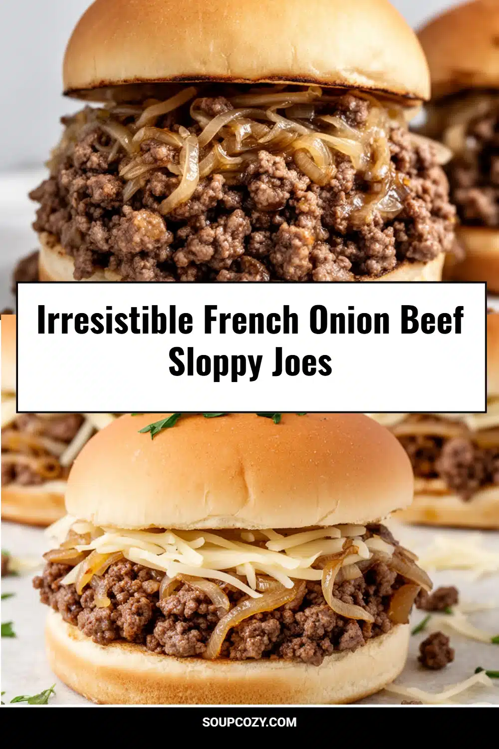 Irresistible French Onion Beef Sloppy Joes