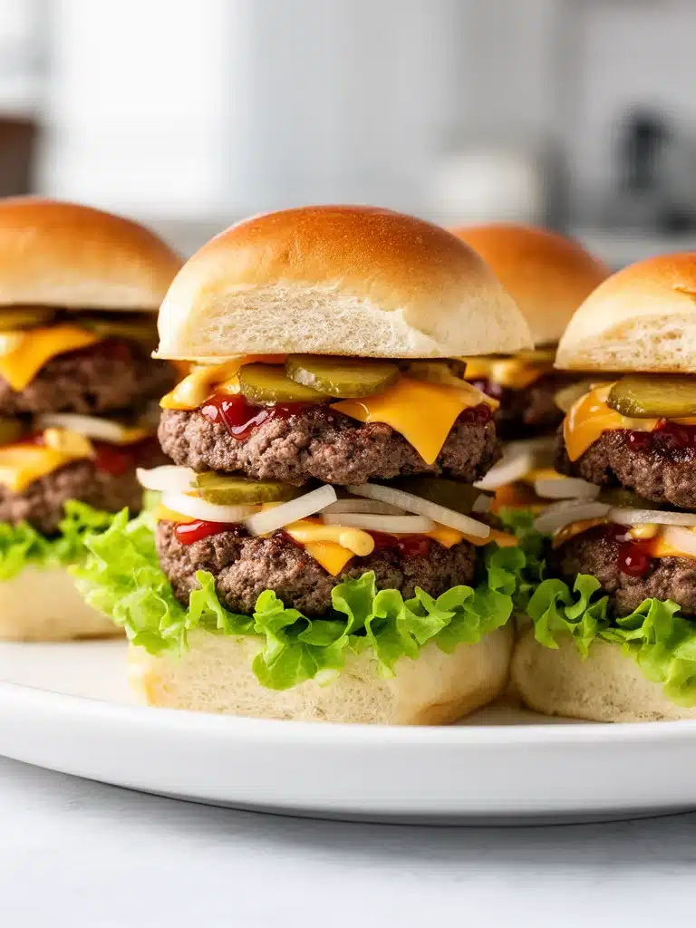 Juicy Cheeseburger Sliders