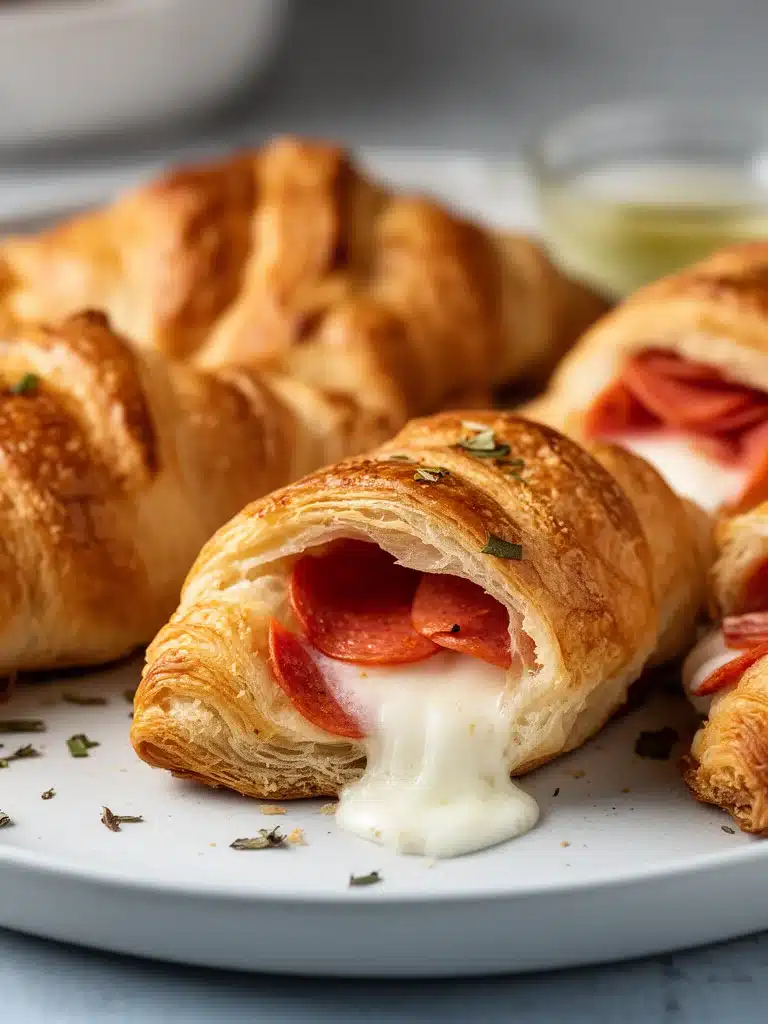 Mozzarella Pepperoni Croissant Rolls