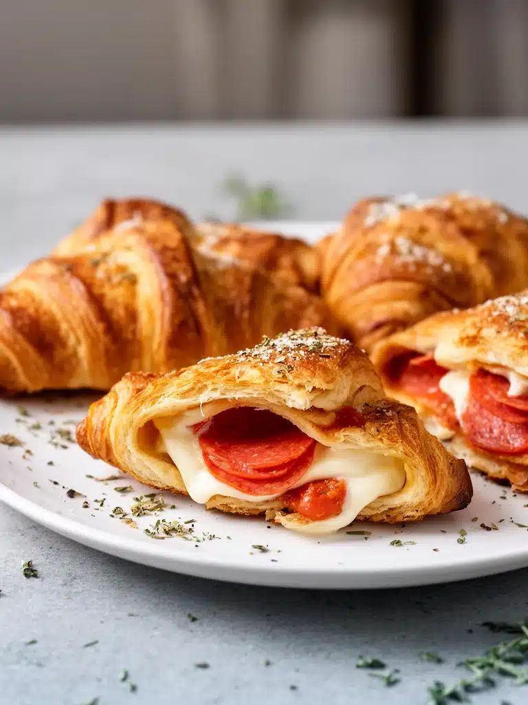 Mozzarella Pepperoni Croissant Rolls