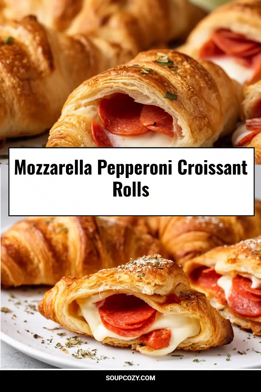 Mozzarella Pepperoni Croissant Rolls