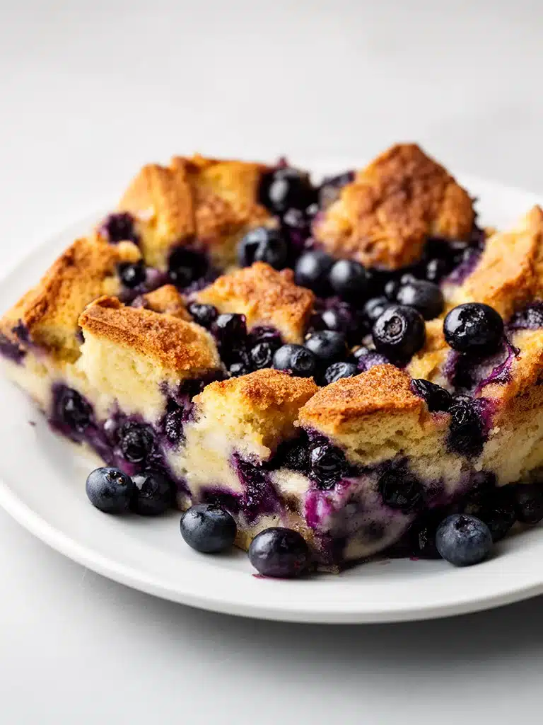 Quick Blueberry French Toast Casserole