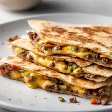 Delicious Smashburger Quesadillas with melted cheese and savory fillings