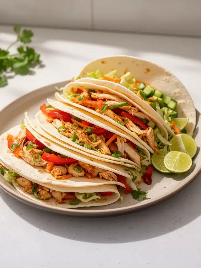 Sweet Chili Chicken Wraps